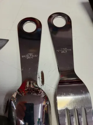 Conjunto Aitor Tenedor, Cuchara y Navaja Con funda