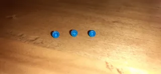 Parure Barbie anni '80 orecchini e anello blu