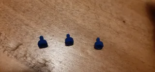 Parure Barbie anni '80 orecchini e anello blu