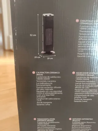 Estufa portátil para calentar estancias