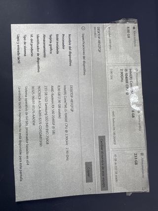 Ordenador Intel i5-10400F RGB Negro