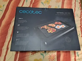 Cecotec Tasty&Grill 2000 Inox Plancha sin estrenar
