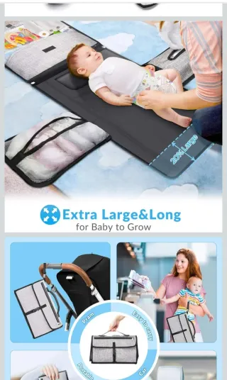 Cambiador portátil bebé XL impermeable