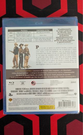 Blu-ray Rio Bravo John Wayne Howard Hawks