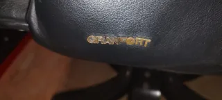 Sillón vintage de piel negro