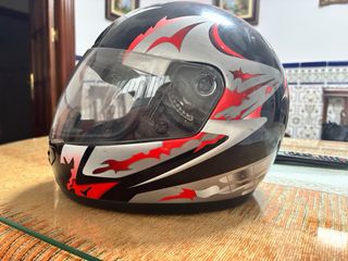 Casco Moto Climax Talla S Negro/Rojo