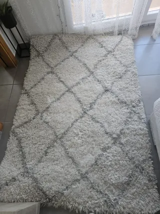 Alfombra Shaggy Diseño Geométrico