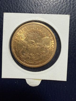 Moneda Oro USA Liberty 20 Dólares 1877