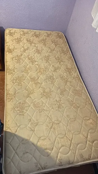 Somier individual metal y madera