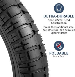 Cubierta E-Bicicleta 20 Fat Tire