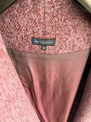 Abrigo Adolfo Domínguez T.40 Lana Mohair