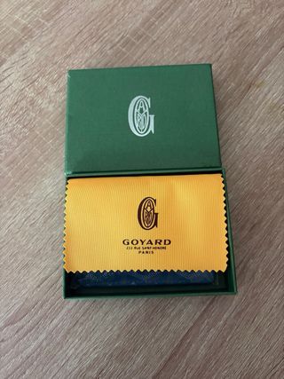 Tarjetero Goyard Azul y Blanco