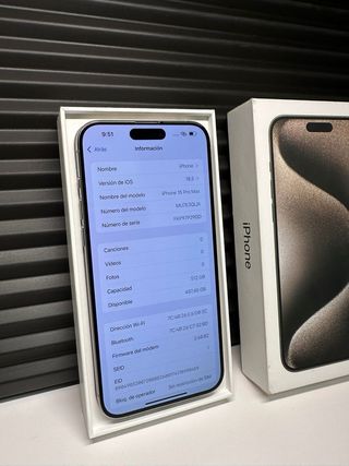 iPhone 15 Pro Max 512 GB Gris/Plata