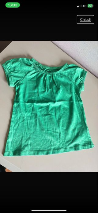 Magliettina H&M verde 2-4 anni
