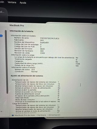 MacBook Pro 16 i9 32GB RAM 8GB Gráfica 2019 512gb