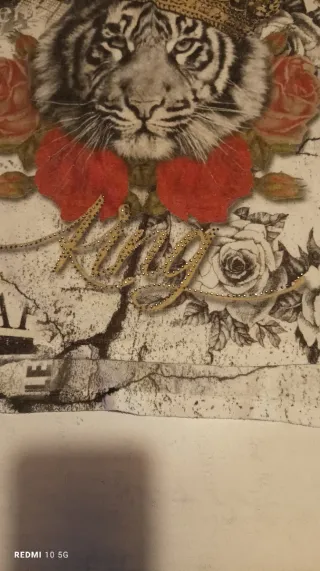 Camisola Senhora Estampada Tigre e Flores