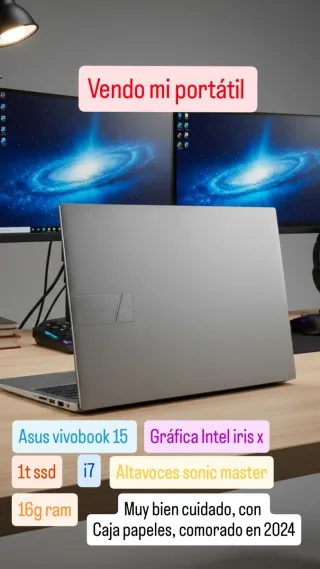 Portátil Asus Vivobook 15 Plata