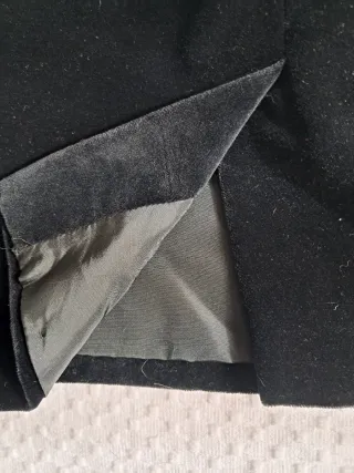 Falda tubo terciopelo negro