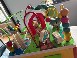 Cubo Actividades Bebé Madera