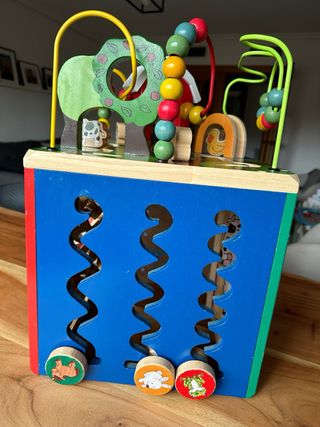 Cubo Actividades Bebé Madera