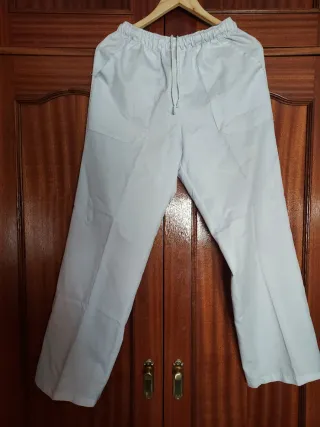 Pantalón de Trabajo Blanco Hombre