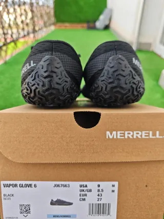 Zapatillas Merrell Vapor Glove 6 T43 Negras