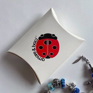 Pulsera Amore & Baci Plata y Azul