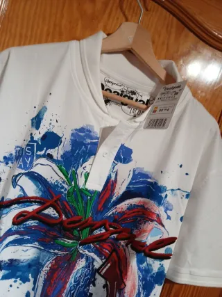 Polo Desigual XXL Estampado Floral