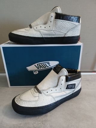 Vans Ua Half Cab Ef Vlt Lx Blancas/Negras