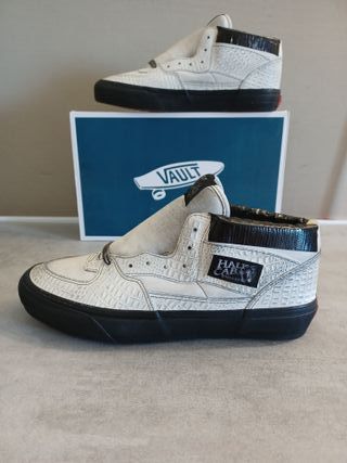 Vans Ua Half Cab Ef Vlt Lx Blancas/Negras