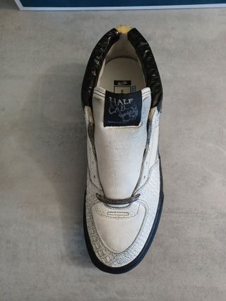 Vans Ua Half Cab Ef Vlt Lx Blancas/Negras