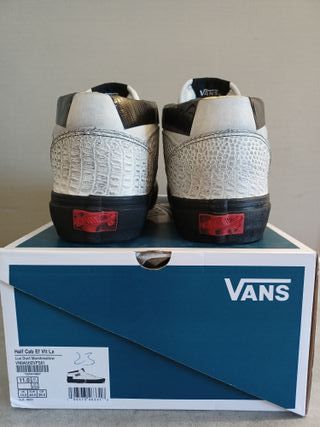 Vans Ua Half Cab Ef Vlt Lx Blancas/Negras