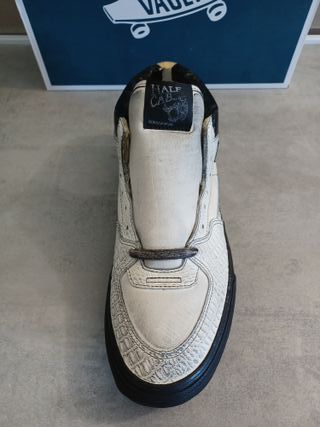 Vans Ua Half Cab Ef Vlt Lx Blancas/Negras