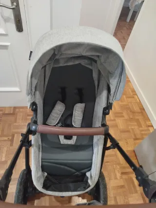 Carrito de bebé gris kinderkraft