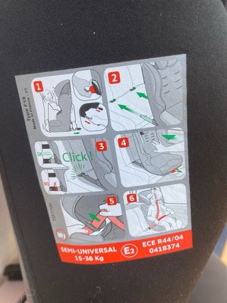 Alzador Nania 2/3 EasyFix hasta 36kg Isofix