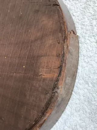 ANTIGUO ESPEJO OVALADO DE COMODA DE DORMITORIO