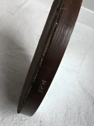 ANTIGUO ESPEJO OVALADO DE COMODA DE DORMITORIO