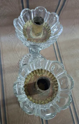 Candelabros de Cristal Siglo XIX