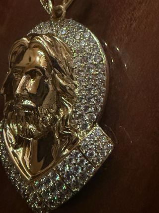 Cristo Grande Oro Laminado 14K