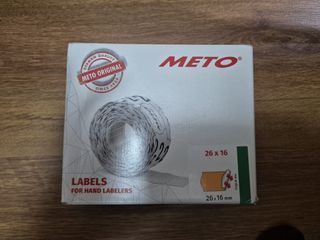 Etiquetas METO Originales 26x16mm (12.000uds)