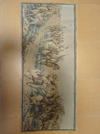 Alfombra antigua de tela