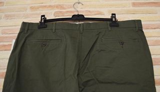 Pantalón chino elástico verde oliva Talla 42W/32L