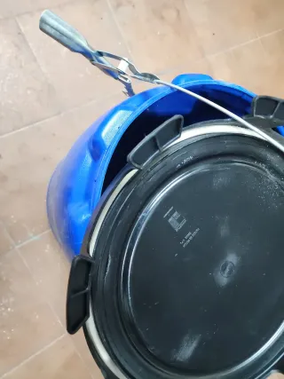 Contenedor hermético alimentario azul