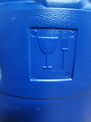 Contenedor hermético alimentario azul