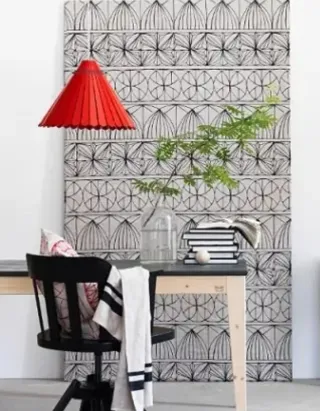 Pantalla lámpara techo Ikea madera beige