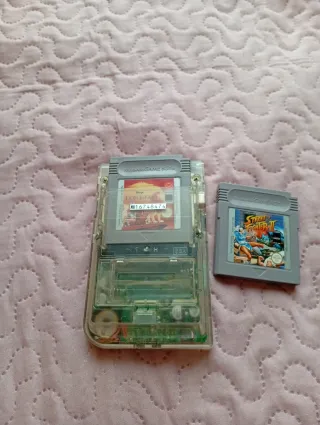 Game Boy Pocket Transparente + Caja +2 juegos