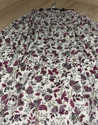 Falda de niña fallera morada y blanca