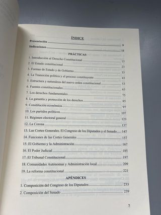 Practicas de derecho constitucional espanol