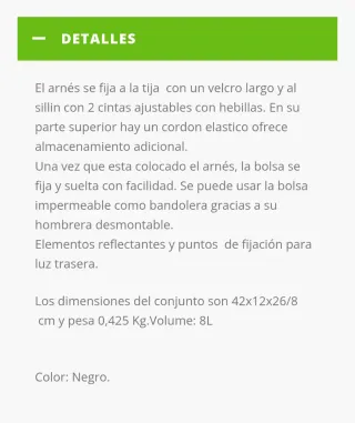 Bolsa Sillín Columbus Estanca Negra