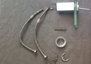 Lavamanos de cristal verde